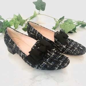 Kate Spade Bow Loafer Black/Blue (Made In Italy)